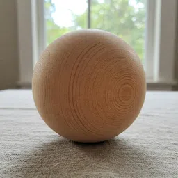 generic Unfinished Wooden Ball, 5 cm (Pack of 10 Balls) image 4