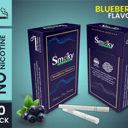smoky herbals 100% Tobacco & Nicotine Free Cigarette for Refresh Mood & Relieve Stress for Men & Women (BLUEBERRY FLAVOUR, 1 Packet) image 2