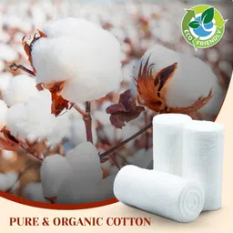 voblin Pure Cotton Roll Used For Beauty Care, Makeup Remover, Facial Cleaning, Multipurpose Use Cotton (400gm) White image 3