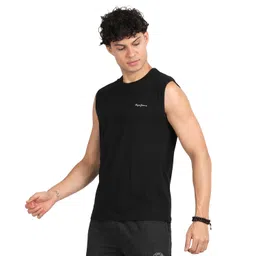 pepe jeans Men's Solid Regular Fit Vest image 2