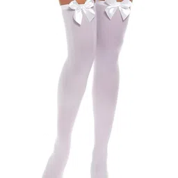 neska moda Women & Girls Nylon Sheer Stocking Thigh High Stockings/Tights image 1