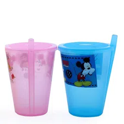 FASHRAMP Straw Cup | Easy-Grip Soft Straw Sippy Cup 250ML | Baby Straw Sipper Glass with Lid Toddler Feeding Supplies | BPA Free Sipper Glass for Kids Easy to sip The Water, Juice & Milk (Pack of 4) image 3
