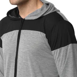 mack jonney Men Cotton Blend Night Suit Co-Ord Set with Hodded Full Sleeve T-Shirt and Track Pant Pajama Set-Vj-Mns-Ttp-Group18 image 5