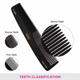 Vega Graduated Dressing Comb, 9-inch, Black image 5