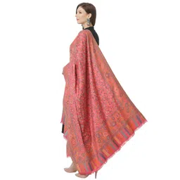 weavers villa Women's Poly Wool Woven Jaal Shawl (40" X 80") image 4
