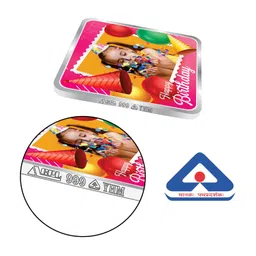 precious moments BIS Hallmarked Personalised Happy Birthday Silver Square Coin 999 Pure image 5