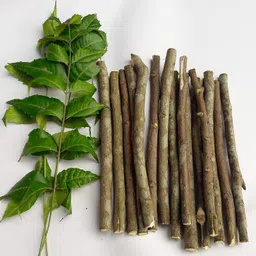 generic N A EX- Organic Adult Natural Neem Chew Sticks Datun Ayurvedic Toothbrush, 12cm Each Stick 20 Pieces image 1