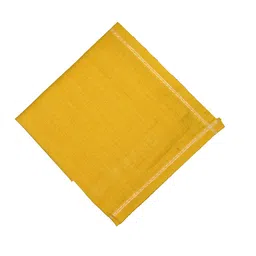 madhavi 100% cotton Yellow handkerchief Rumal for men set of 6 pcs (50 * 44 Cm) hankies image 2