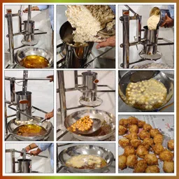 buildforce Manchurian Ball Cutting Machine Stainless Steel Machine with Stand Size 35”X28”X39” Inch (LXWXH) Veg Manchurian Machine Hall Size 20mm or 25mm A2 image 5