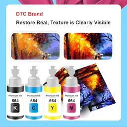 duplex toner cartridge Duplex DTC T664 Compatible Ink for Epson L130, L360, L380, L361, L565, L210, L220, L310, L350, L355, L365, L385, L405, L455, L485 Printers (T664 Set) image 5