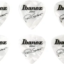 Ibanez Paul Gilbert Signature Guitar Picks (Set of 6 pcs) B1000PG-PW image 1