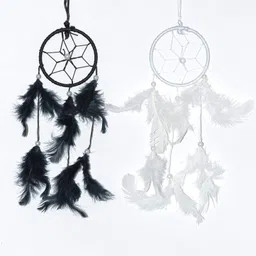 ARTBUG Dream Catcher Small Dream Catchers Combo for Car/Home/Office/Rooms - (Pack of 2) - Made of Natural Feathers image 1