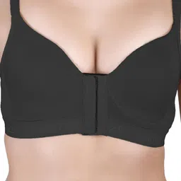bodysize Women's Front Open Padded Bra (Full Cup, Everyday Wear, Seamless, Wire-Free, T-Shirt Bra) image 3
