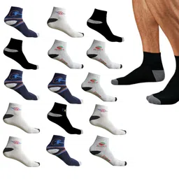 Premium Cotton White Socks Pack of 6 – Soft, Comfortable, and Breathable Ankle-Length Socks for Men & Women | Ideal for Sports, Workouts, School, Hiking, and More image 1