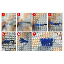 MERISHOPP® Latch Hook Kits DIY Cats Sunflower Crocheting Rug Carpet Making Sunflowers|Crafts | Needlecrafts & Yarn | Rug Making | Latch Hooking image 4