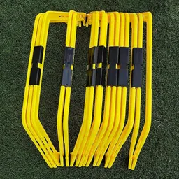 MERISHOPP Soccer Agility Ladder Speed Training Hurdles Folding for Sports and Soccer Field Yellow| Sports Training Aid | Athletic Training Gear image 4