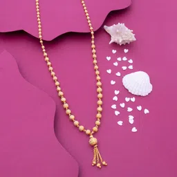 ramdev art fashion jewellery Latest 22K Gold Plated golden Beads Mangal Sutra Tali/Tanmaniya/Nallapusalu/Mangalsutra for Women image 3