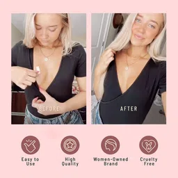 hopea jewels Hopea Brand (Pack Of 72 Strips Or 144 Stickers) Premium And Soft | Invisible Double Sided Tape For Clothing And Body. image 2