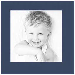 9x9 Deep Blue/Midnight Blue Custom Mat for Picture Frame with 5x5 Opening Size (Mat Only, Frame NOT Included) - 4 Pack image 2