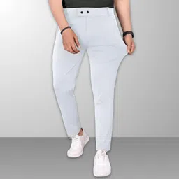 black sand Men's Classy Slim Fit Trousers for Office and Casual Wear | Versatile Men's Trousers | Ideal for Formal Events and Everyday Casual Wear image 2