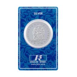 bangalore refinery 999 Purity Lord Rama Sita Lakshman Silver Coin 10 Gram image 3