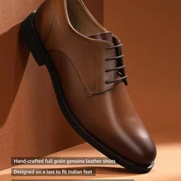 symbol premium Mens Formal Classic Derby Leather Shoes image 2