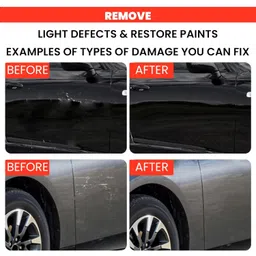 generic JK Shine Car Scratch Remover Kit - With Soft Microfiber Cloth, Easily Repair Minor Scratches on Vehicles, Restore Glossy Shine, Eliminate Water Spots & Repair Clear Coat Damage Instantly, 100gm image 5