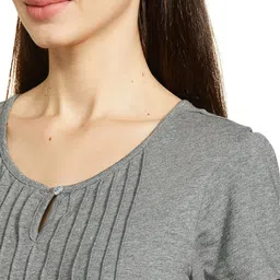 amazon brand - symbol Women's Cotton Calf Length Regular Fit Nighty image 4