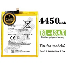 fliptronics originals BL-43AX Battery for Infinix Zero 5 X603 Battery with 1 Year Warranty***** (V30) image 3