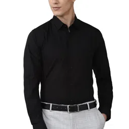 peter england Men's Cotton Solid Slim Fit Shirt image 1