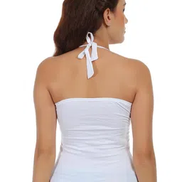 selfcare Womens Solid Cotton Sinker Halter Neck Camisole Top - P2-3 image 2
