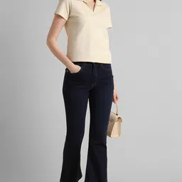 van heusen Women's Polyester Regular Fit Polo T-Shirt image 2