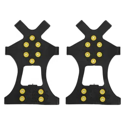 tand Snow Ice Climbing Shoe Spikes, Wear Resistant 10 Studs Crampons Winter Climbing Shoes Cover for Women for Mountaineering Skiing for Ice Fishing for Men(10 Tooth crampons Non-Slip Shoe Cover [M Size]) image 1