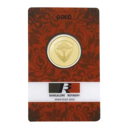 bangalore refinery 999 Purity 8g Banyan Tree Gold Coin image 3
