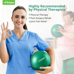 Trideer 9 Inch Pilates Ball Between Knees for Physical Therapy, Mini Exercise Ball - Yoga Ball, Small Workout Balls for Core Strength and Back Support image 4