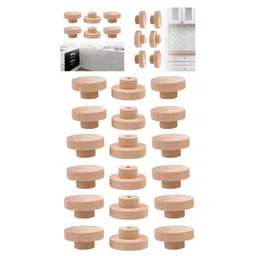 THE STYLE SUTRA 6X Kitchen Cabinet Knobs Cabinet Pulls Handle for Cupboard Furniture Cabinet 3cmx2.5cm image 4