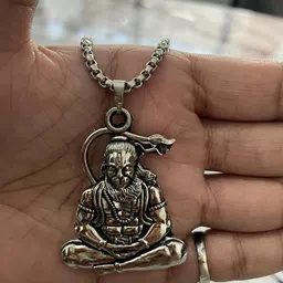 pdy fashion Siting Hanuman Locket Mens Womens Religious God Hanuman Pendant for Men & Women image 5