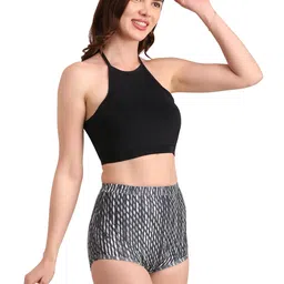 crevox Swimwear Women's Halter Top and Shorts Bathing Suit Set | Removable Pads | image 4