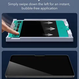 ESR 2 Pack Screen Protector Guard for iPad Pro 13 inch M4 (2024), 9H Tempered Glass Film with Easy Application Tray, Scratch Resistant, HD Clarity image 5