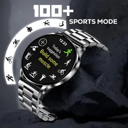 GameSir Evo Vista Premium Smartwatch 1.39" Round Display with Stainless Metal Strep, Bluetooth Calling & Health Monitoring, Multi Sports Modes, Voice Assistant, Waterproof for Men’s & Women’s(Silver) image 4