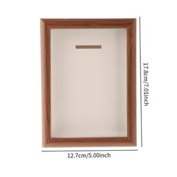 THE STYLE SUTRA Medal Storage Shadow Box Frame Collectible Wood for Insignia Pins Gymnastics Walnut Color 7inch image 5
