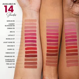 Parul Garg Beauty Silk Matte Liquid Lipstick | Long-Lasting & Smudge-Proof | Soft Matte Finish | Vegan & Clean Beauty | Hydrates with Shea Butter & Vitamin E | Shade: Hibiscus 01 - Deep Red, 3ml image 5