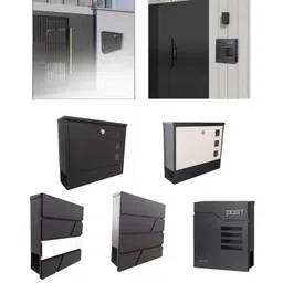 MERISHOPP®Wall Mount Mailbox Waterproof Heavy Duty for Daily Letters Office Newspapers 36cmx30cmx9.5cm Black|Home & Garden|Home & Garden|1 Mailbox (with Screw Accessories) image 3