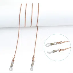 jmkcoz Eyeglass Chain Holder Necklace Strap Sunglass Eyewear Retainer Lanyards 80cm Glasses Chain String Cord Rose Gold image 4