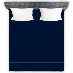 generic Home Dressing Waterproof Double Bed Sheet/Protector Cover with Elastic Strap on 4 Sides Bed Protecting Mat King Size Mattress (75 * 72 inches) (Navy Blue) image 2