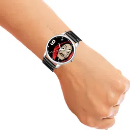 gadgets world Analog Stylish Silicon Rubber Strap Wrist Watch for Men and Boys, Pack of 1 - Regular-NEWAVO-SIL-CDBLK image 5