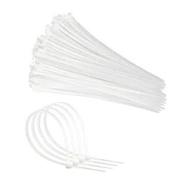Hian 4 Inch Strong Nylon Wire Cable Tie Self-Locking Heavy Duty wrap Ties, Perfect for home, office, garage, travel and workshop, Multi-purpose- White (Small Size 100mm x 2.5mm, 4INCH) image 1