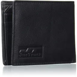 justrack Boys Dark Black Color Genuine Leather Money Purse (LWM00207-JT_9) image 2