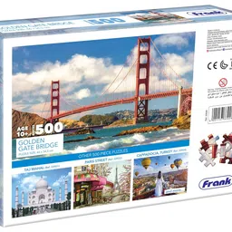 Frank Golden Gate Bridge 500 Piece Jigsaw Puzzle for Adults & Kids Above 10 Years | Realistic Illustrations - Fun and Challenging Puzzle Games for Stress Relief Focus and Memory, Gifts for Teenagers image 5