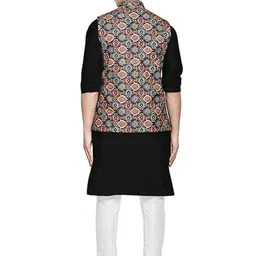 os jeans OS MEN'S 3 PCS COMBO SET | KURTA + PYJAMA + NERHU JACKETS|COTTON KURTA PYAJAMS | SARTIN NERHU JACKET| SIZE M TO 2XL| image 3